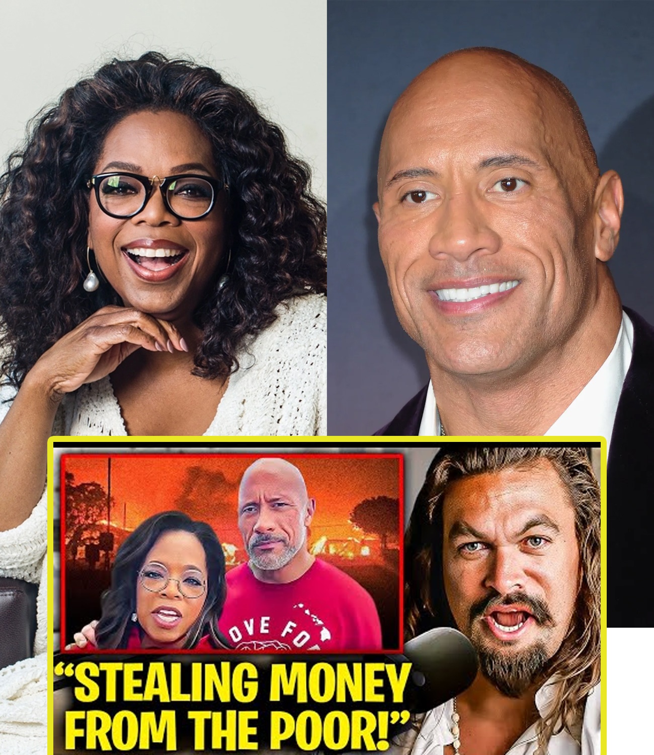 (VIDEO) Jason Momoa Exposes Oprah & The Rock’s EVIL Maui Donation Scam ...