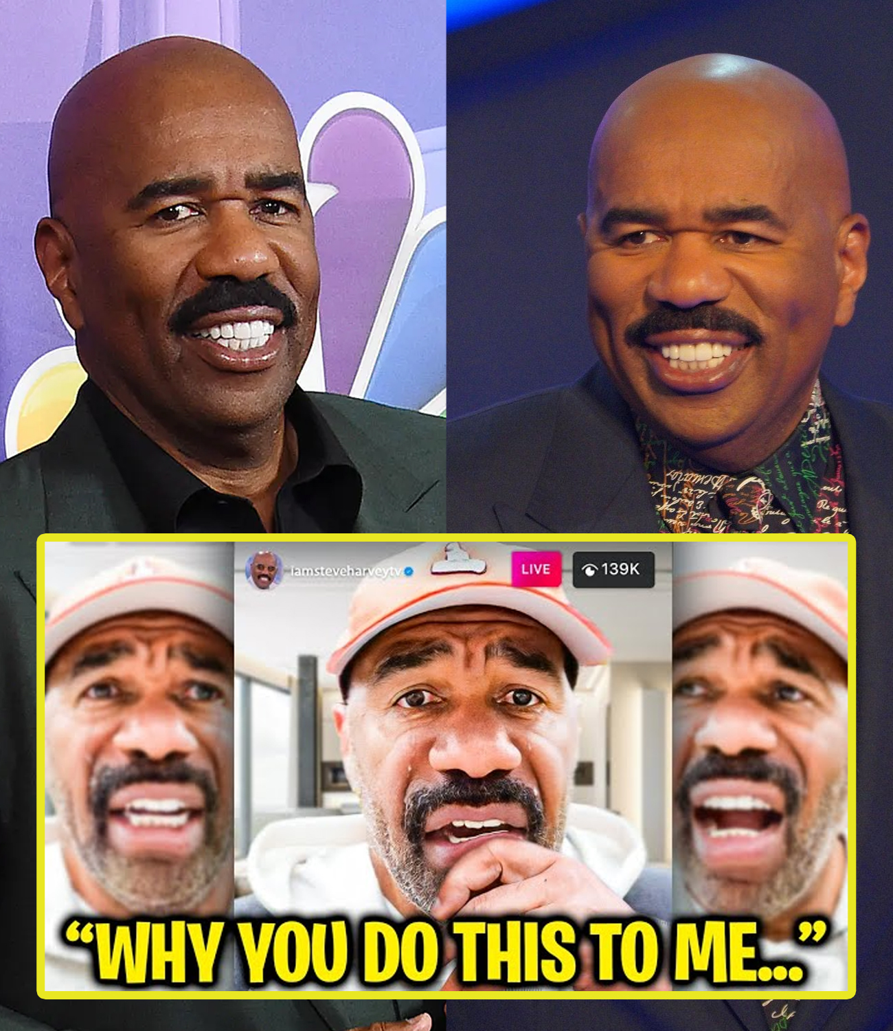 (VIDEO) Steve Harvey Reacts to Being CANCELED After SHOCKING ...