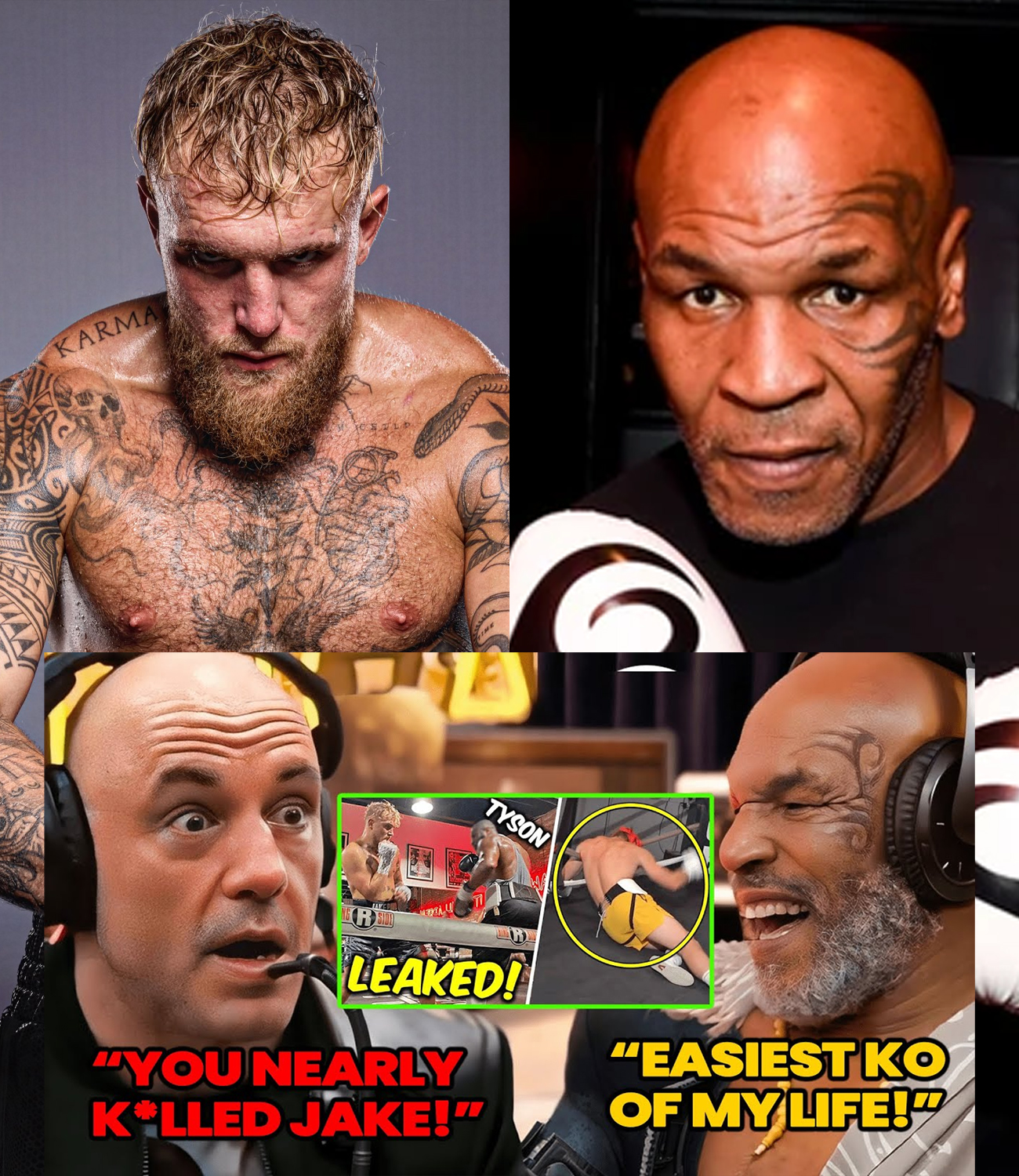 (VIDEO) Joe Rogan and Mike Tyson clowned Jake Paul after He KO HIM IN