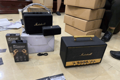 Trời ơi loa Marshall hàng hiệu, đồng hồ Omega, Orient giá cả trăm củ, máy hút bụi Fujitsu… Hoá ra đều từ lò này mà ra