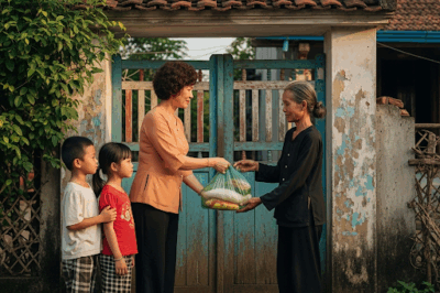 Đến thăm con gái, lúc ra về thì thông gia dúi cho giỏ thức ăn, mở ra thấy thứ bên trong, tôi cay đắng bỏ lại luôn ngoài cổng