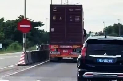 Tìm ra tài xế xe container c:;ố t;;ình c-ảntr-ở đoàn xe ưu tiên làm nhiệm vụ, h::é l:ộ mức ph-ạt