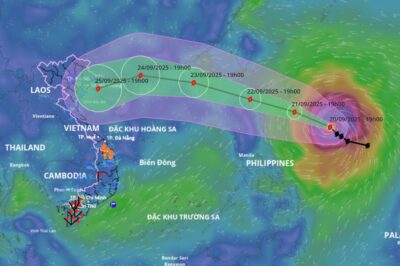 Siêu bão dữ dội nhất hành tinh năm 2025 – Ragasa sẽ đổ bộ vào đất liền nước ta vào ngày nào?